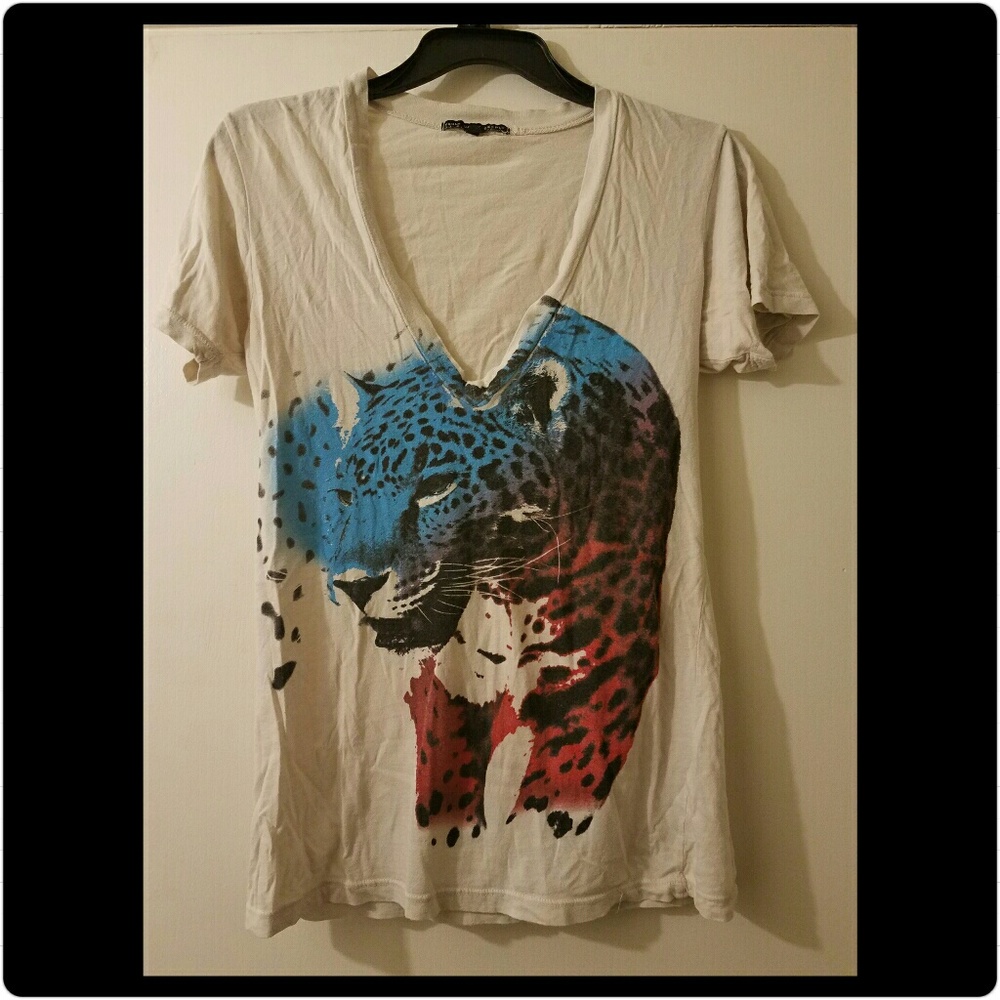 Urban Outfitters Multicolor Cheetah Shirt