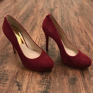 Michael Kors Suede Platform Heels