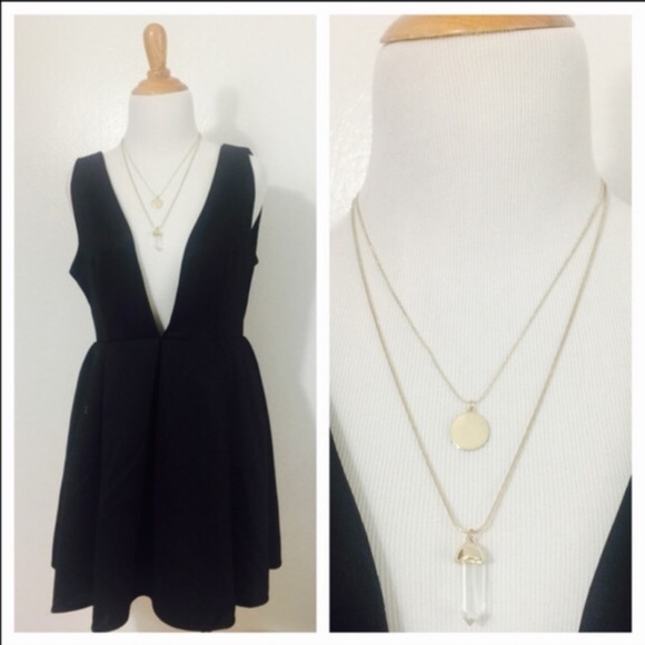 18K Gold Plated Layered Necklace - Picture 2 of 5