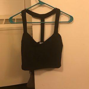Black crop top