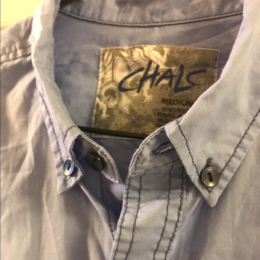 Blue Hombre CHALS short sleeve shirt✨