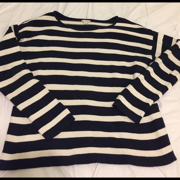 GAP Sweaters - Navy and White Striped Sweater