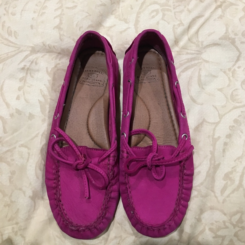 Lucky Brand Pink Mocassin/Loafer. Size 6.
