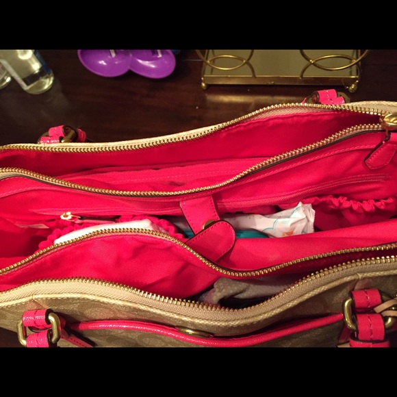 Coach baby bag