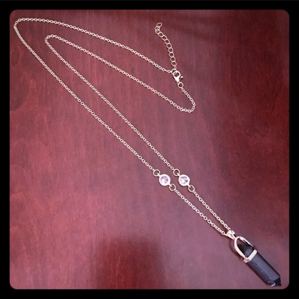 18K Gold Plated Natural Stone Necklace