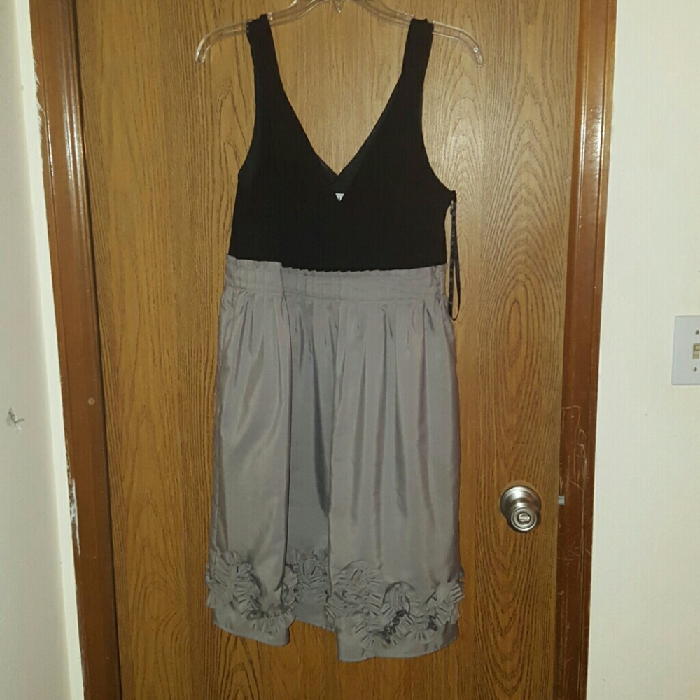 Gorgeous Black and Grey Dress EUC!! Worn once!!