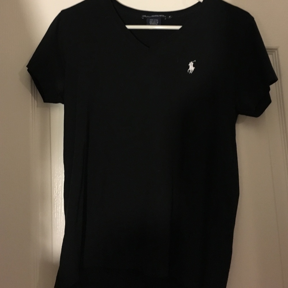 V-neck polo tee