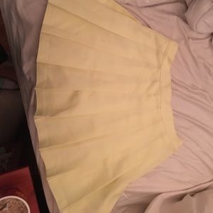 American apparel yellow tenis skirt