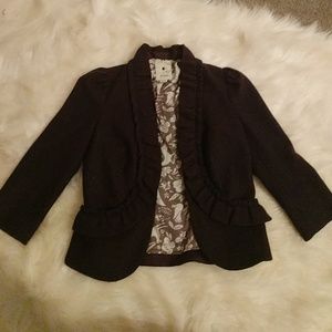 Anthropology Brown Blazer