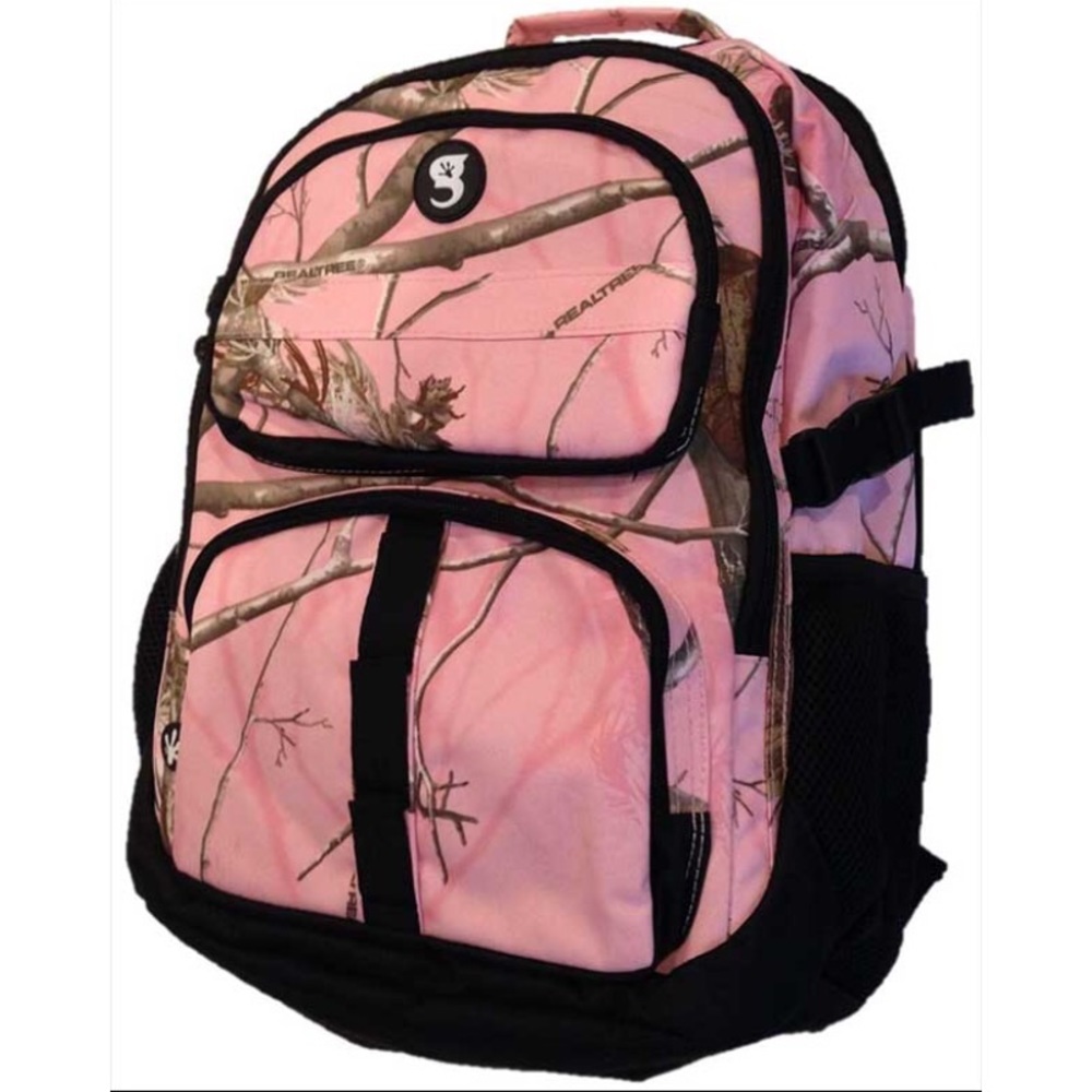 Pink Camouflage Backpack