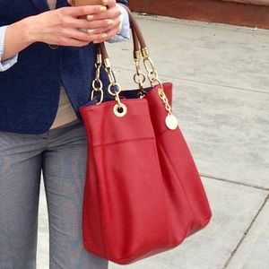 Genuine Leather Tommy Hilfiger Bag