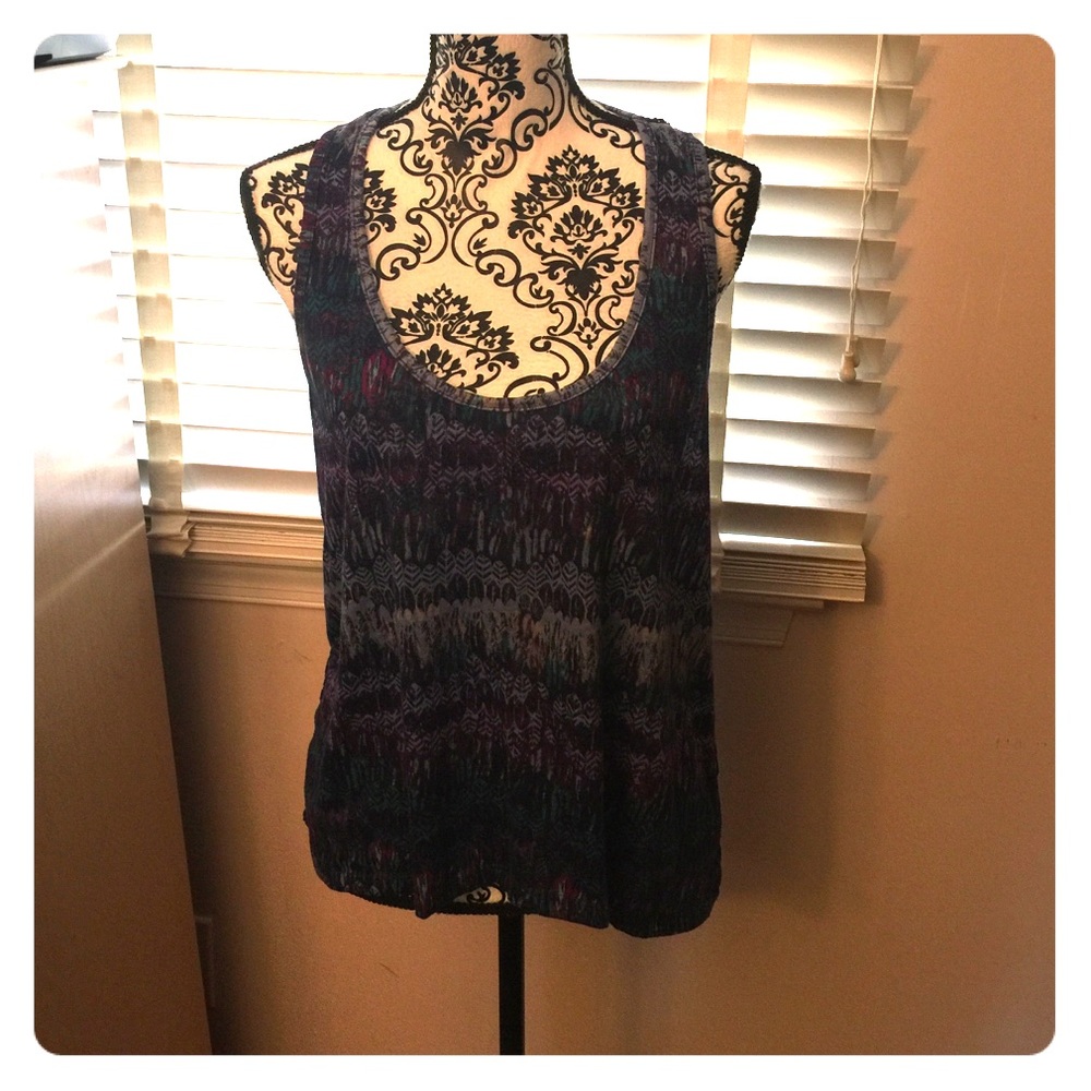 🍆🍆RACERBACK mesh & cotton tank🍆🍆