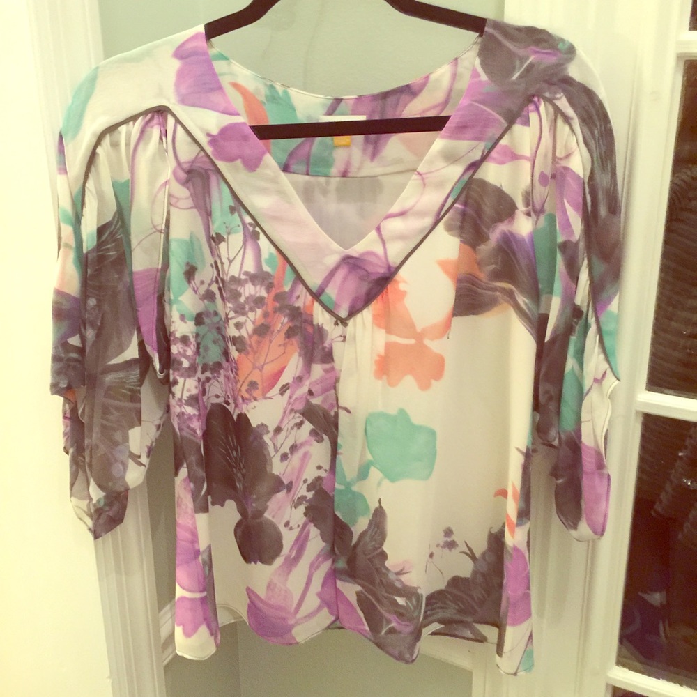 Anthropologie Leifsdotter 100% Silk Top