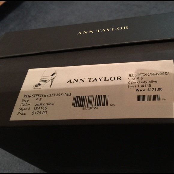 Ann Taylor Reid Stretch Canvas Sanda Shoes - Picture 3 of 3