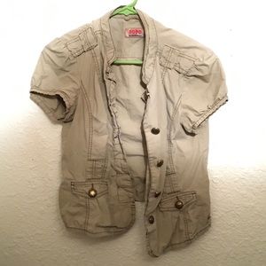 Tan Short Sleeve Jacket