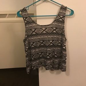 Aztec crop top