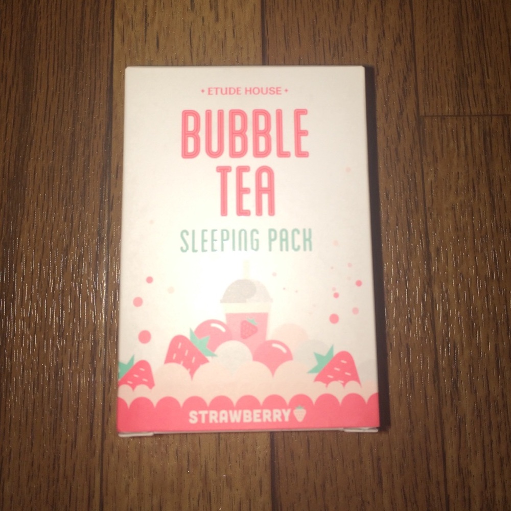 Strawberry Bubble Tea Sleeping Pack (Etude House)