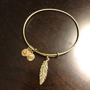 Alex and Ani Russian Gold Feather Bangle