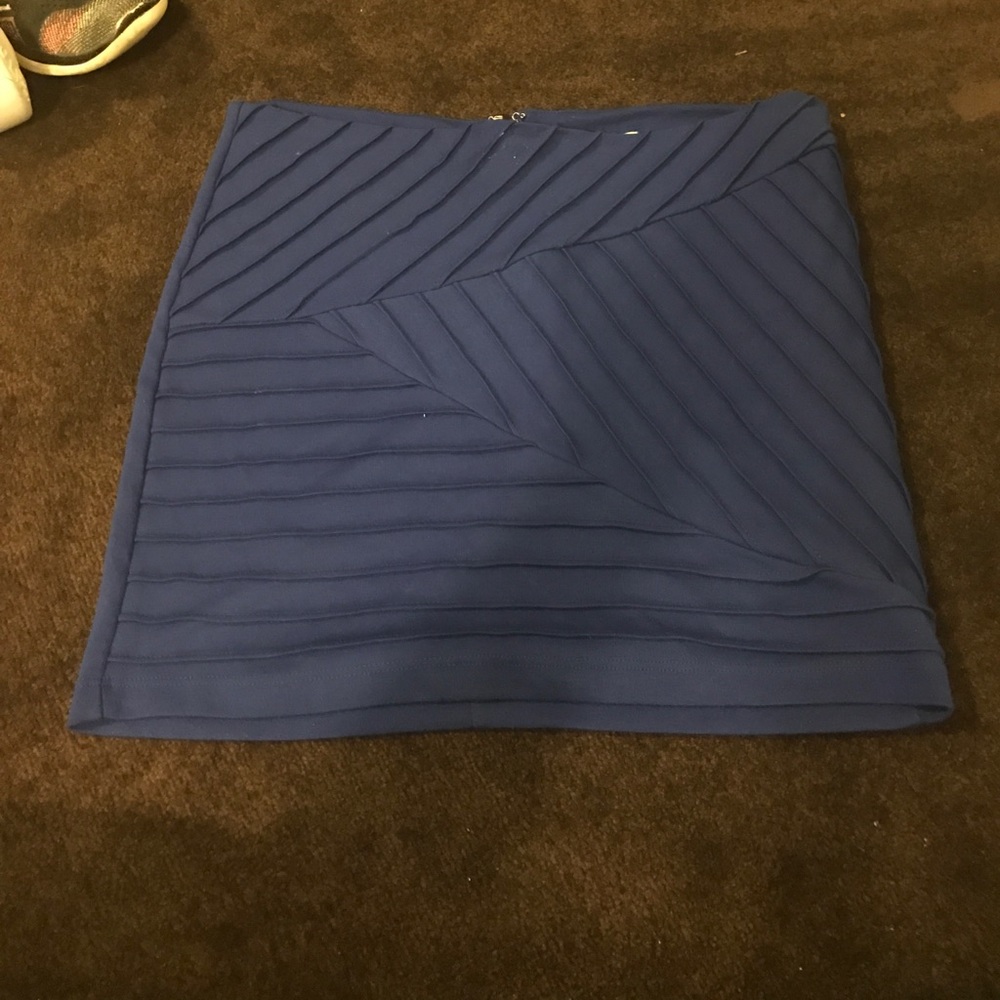 Royal blue skirt