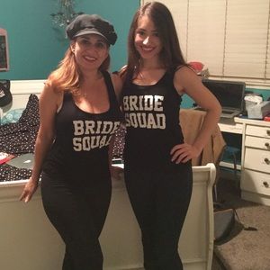 4 Bridesquad tank tops