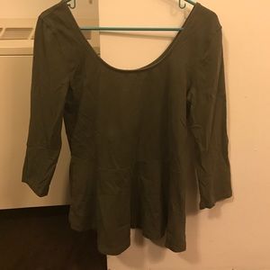 Long sleeve peplum