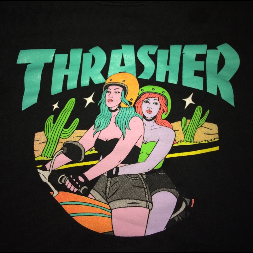 Thrasher skateboard magazine crew neck