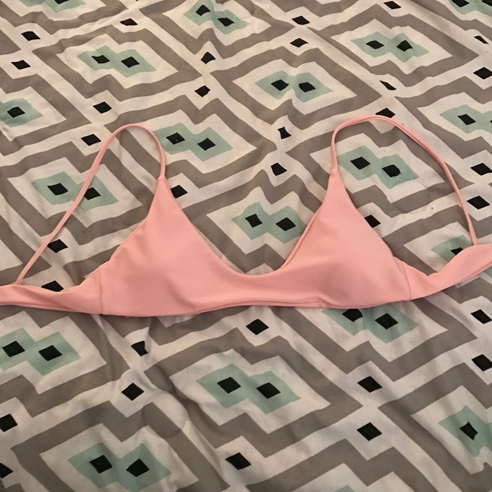 Pink bikini top