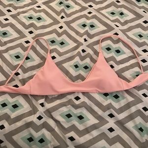Pink bikini top