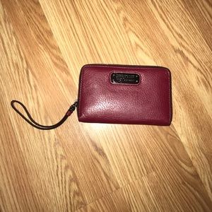 Marc by Marc Jacobs maroon wristlet/wallet