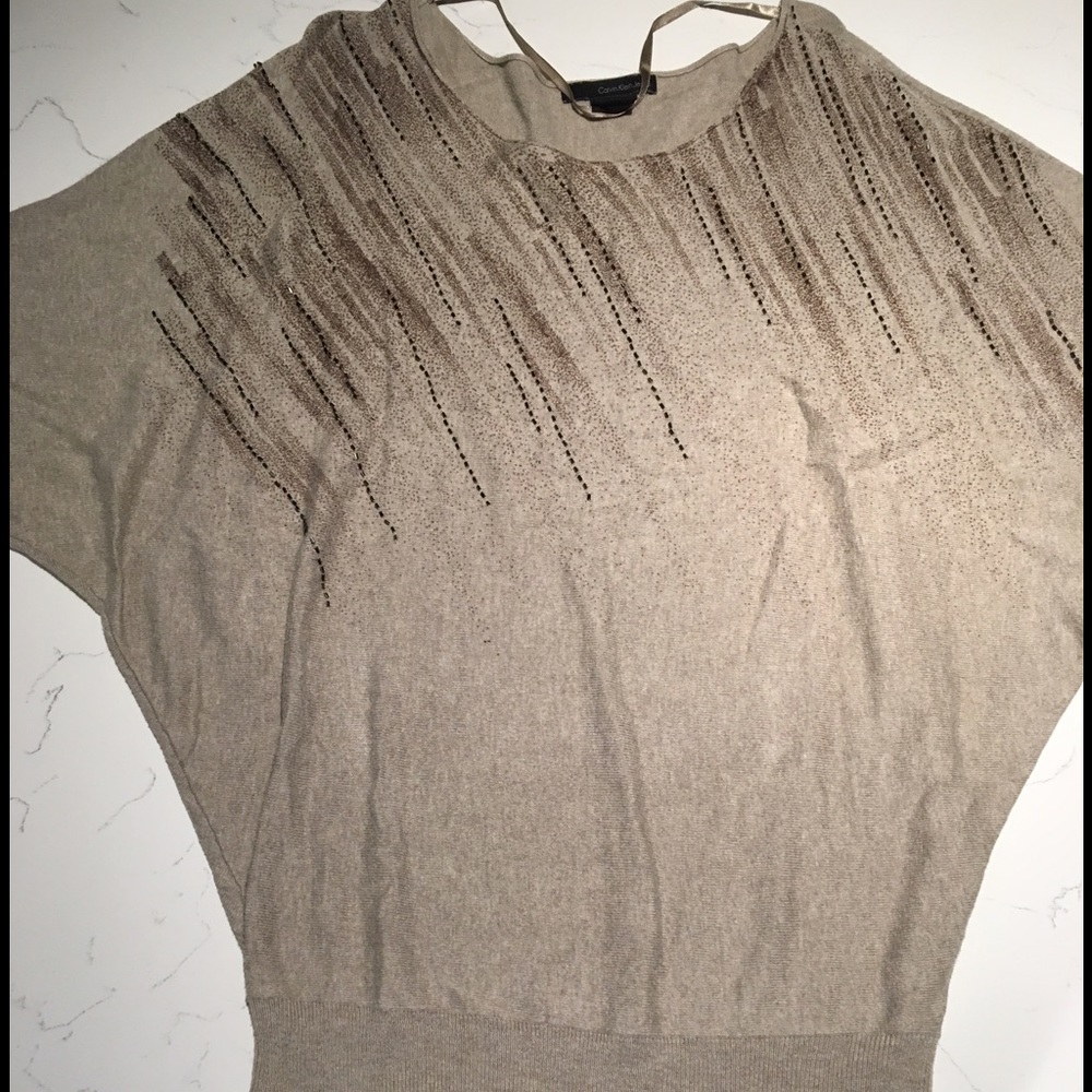Calvin Klein jeans bat wing sweater