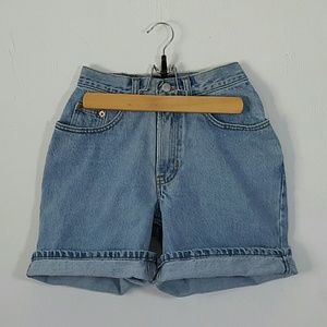 Medium wash shorts