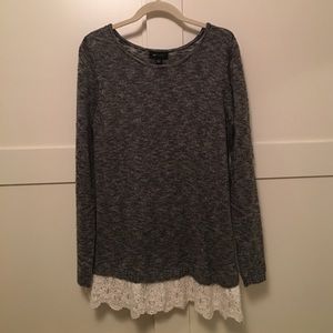 Sweater with lace
