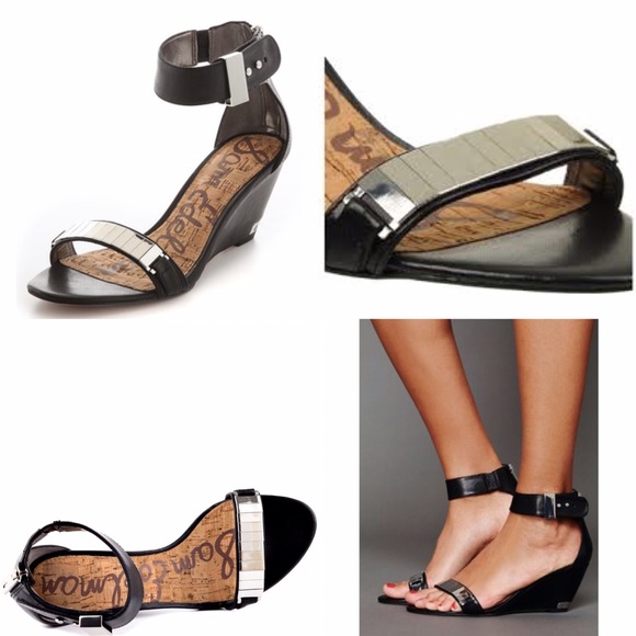 Sam Edelman Shoes - Sam Edelman Serena black sandals size 6 leather