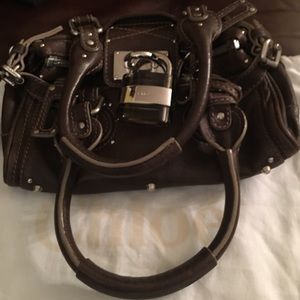 NWT CHLOE LOGO Distressed Lthr Spc Ed SMPaddington