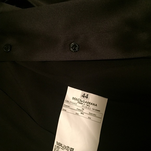 Dolce & Gabbana - Black silk button up blouse - Picture 4 of 7