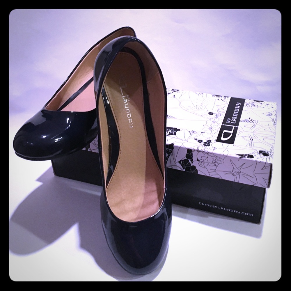 Chinese Laundry Marcie patent pumps