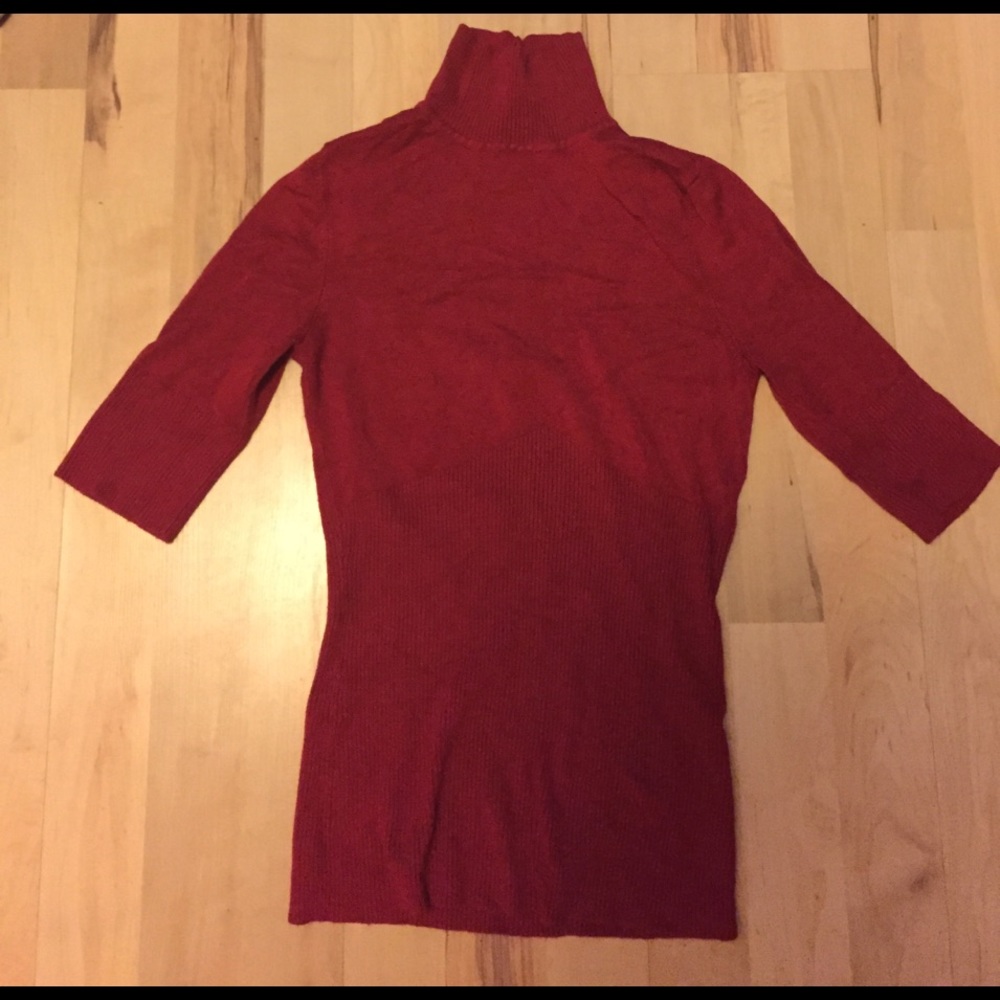 Peakaboo Back Cutout High Neck Sweater