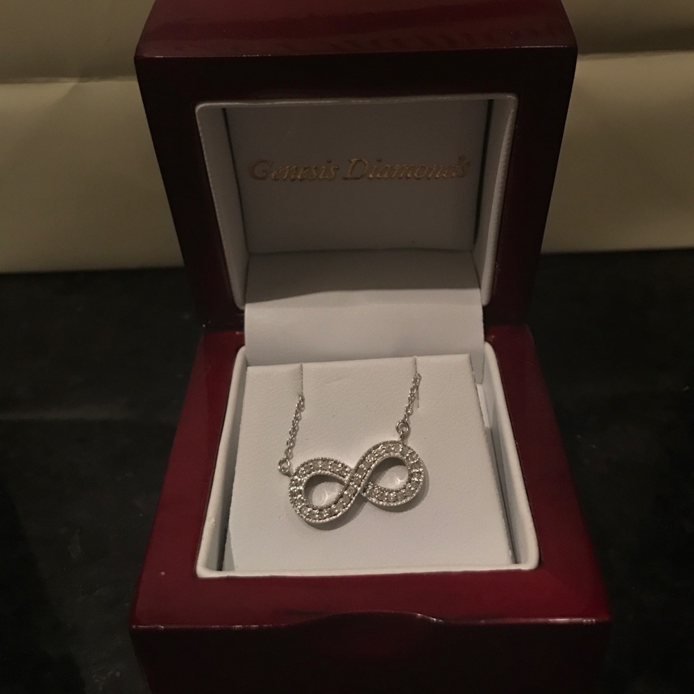 Infinity Necklace (Crystals)