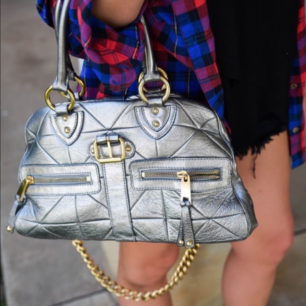 Marc Jacobs metallic Venetia bag