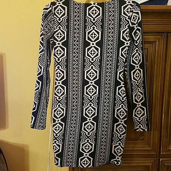 Tribal Print Club Dress - Picture 2 of 2