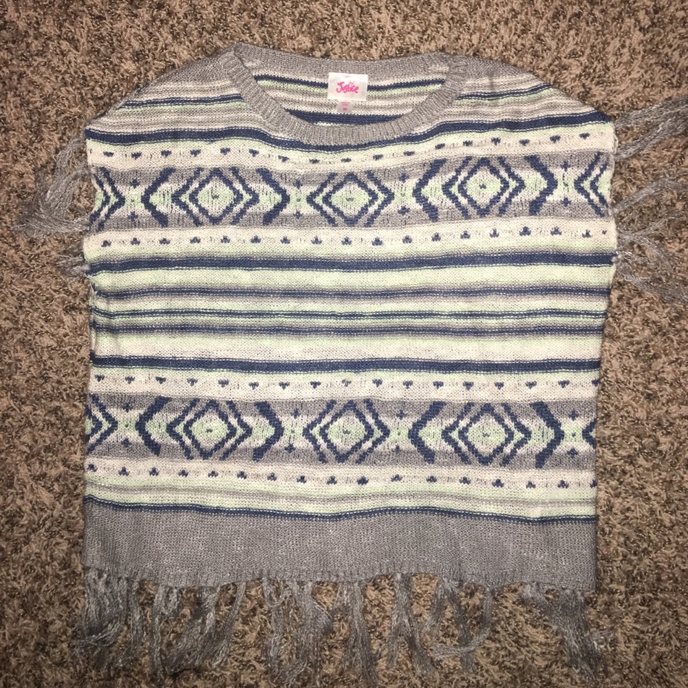 Justice crop sweater