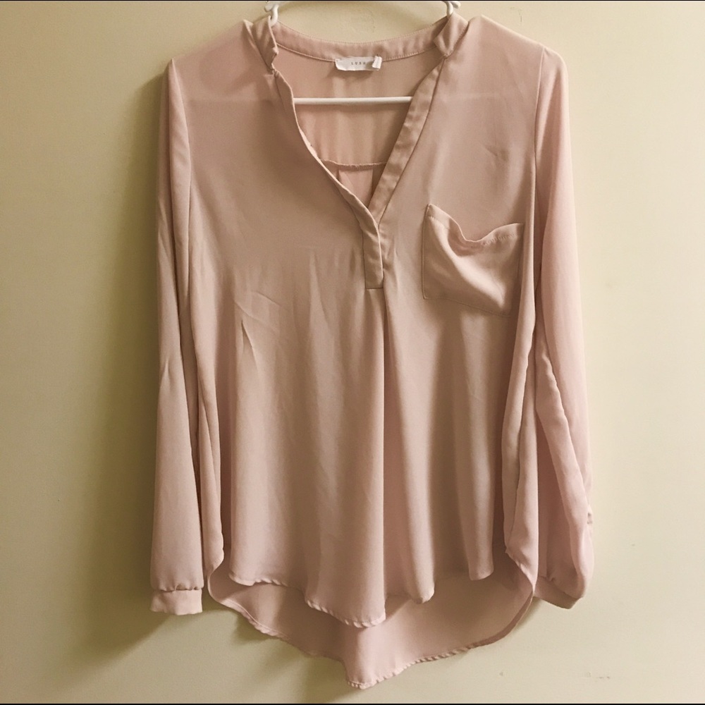 Lush Light Pink Blouse FINAL PRICE