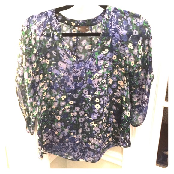 Anthropologie 100% Silk Top - Picture 1 of 6