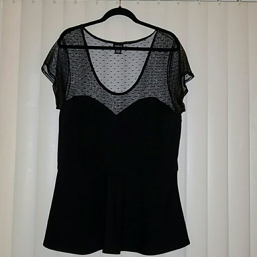Torrid Peplum Top - Lace Top - Size 2 - USED