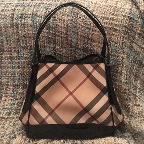 Authentic Burberry Small Nova Check Tote Bag
