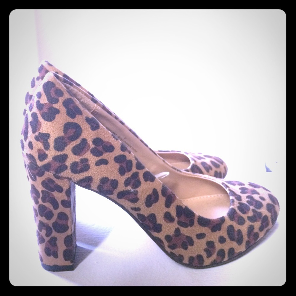 Merona leopard heels 👠