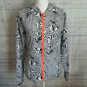 FILA Sport Running Windbreaker Zip Front Hoodie M