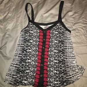 urban outfitters black & red tank