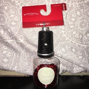 Christmas ornament. Nail polish