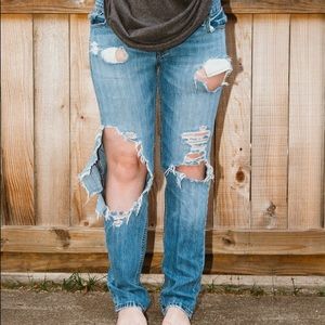 Shredded vintage red tag Levi's